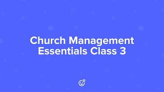 Church Management Essentials Class 3 Setting up your Services [upl. by Nauqad771]