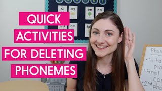 3 Examples of Phoneme Manipulation with Deleting Phonemes [upl. by Hance]