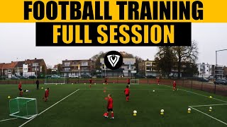 Football Training  Full Session  U11  U12  U13  U14  Thomas Vlaminck [upl. by Pearson105]