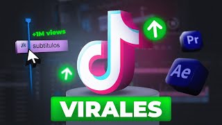 Cómo HACER SUBTÍTULOS VIRALES para TIKTOK  Premiere Pro amp After Effects [upl. by Aemat]