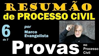 RESUMÃO de Processo Civil 6  PROVAS [upl. by Sperling]