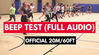 BEEP TEST FULL AUDIO 20m60ft  How to do the Beep Test Instructions in Description [upl. by Aihtenak]