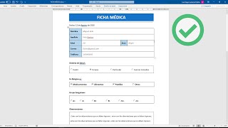 Como crear un formulario para rellenar en WORD [upl. by Rehportsirhc]