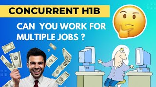 Can you work for multiple jobs at a time on H1B Concurrent H1B Explained usateluguvlogs h1bvisa [upl. by Sacken]