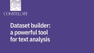 Dataset Builder A Powerful Tool for Text Analysis [upl. by Cavit957]