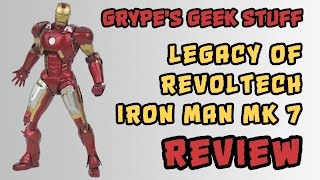 Kaiyodo Legacy of Revoltech Iron Man Mk 7 Action Figure Review [upl. by Dielle]