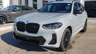 2022 BMW X3 M40 Refresh Brooklyn Grey on Black Leather Walkaround [upl. by Harberd]