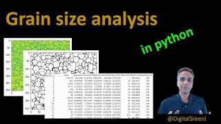 32  Grain size analysis in Python using a microscope image [upl. by Ytsirhk]