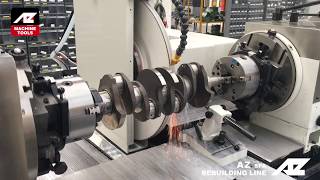 CGA270 Crankshaft grinding machine [upl. by Airenahs286]