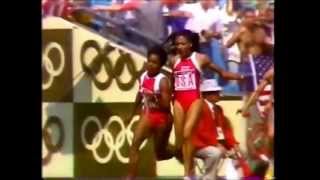 1988 Olympic Womens 4x100  BEST RELAY FINISH EVER [upl. by Halla586]