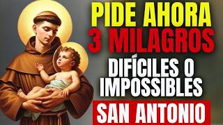 ORACIÓN PODEROSA PARA RECIBIR UN MILAGRO URGENTE  SAN ANTONIO [upl. by Yessydo]