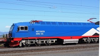 LKAB iron ore trains with impressive IORE locomotives Narvik Norway 2014 [upl. by Aissilem]