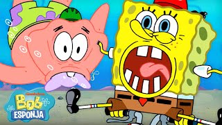 Bob Esponja  ¡Los momentos más temerarios de Bob Esponja en Fondo de Bikini ☠️  Español [upl. by Seiber]