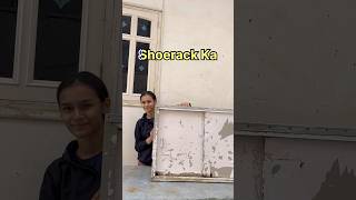 See How I Transformed this 20 YEAR OLD Shoerack😍  diy shortvideo shorts ytshortsindia decor [upl. by Ramah]