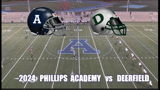 2024 Phillips Academy Andover Football vs Deerfield Academy [upl. by Nhar]