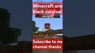 Minecraft one block survival srise part 4 Masti taime minecraft shortsfeed [upl. by Noelc701]