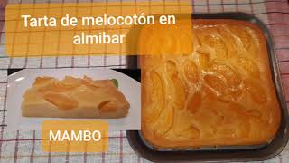 Tarta de melocotón en almíbar con Mambo cecotec [upl. by Adiari]