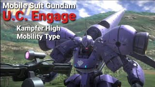 MOBILE SUIT GUNDAM UC ENGAGE Kampfer High Mobility Type Showcase [upl. by Anauqaj]