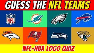 GUESS THE NFL TEAM by LOGO🏀🏈 NFL amp NBA Logo Quiz🏀🏈 [upl. by Lewan]