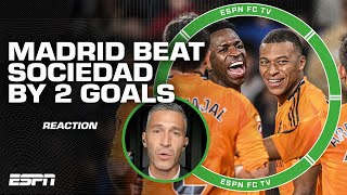 REACTION to Real Madrids 20 win vs Real Sociedad Shouldve played better in the first half [upl. by Assirehc]