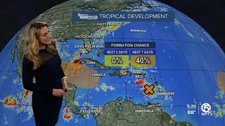 Forecasters monitor 3 tropical systems in the Atlantic basin [upl. by Ahsimak760]