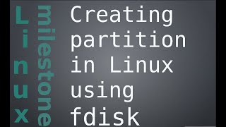 Creating partition in Linux using fdisk [upl. by Nerraw697]