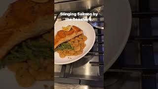 Samantha Searing Salmon by the Seashore Recipe Below mediterraneanrecipe mediterraneanflavors [upl. by Bink]