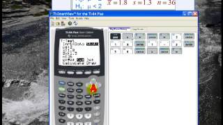 Hypothesis Test for a Mean with the TI 84 Calculator [upl. by Ardnaet]