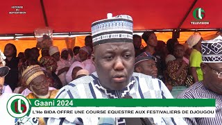 GAANI 2024  LHe BIDA OFFRE UNE COURSE EQUESTRE AUX FESTIVALIERS DE DJOUGOU [upl. by Krum]