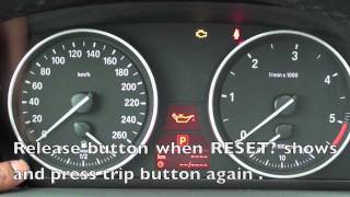 How to Reset the 20062011 BMW Maintenance Light oil brake service [upl. by Anyat775]