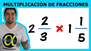 Multiplicación de 2 fracciones mixtas video 1  Alfa MatFis [upl. by Kim]