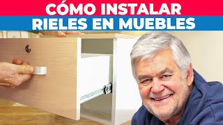 Cómo instalar rieles en muebles de madera [upl. by Iknarf]