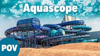 Aquascope  Futuroscopes New Indoor Water Park  Water Slides GoPro POV [upl. by Ainez696]