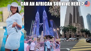 Can An African Conquer KUALA LUMPUR First day Shopping amp Trying Malaysian Food Travel Vlog [upl. by Attelrac]