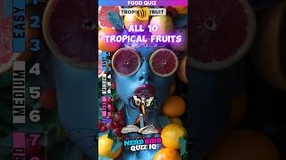 quot60Second Tropical Fruit Quiz 🍉🌴 How Many Can You Namequot quiz trivia fruits [upl. by Cyna]