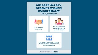 Che cosè una ODV Organizzazione di Volontariato [upl. by Gilmore]