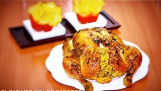 Pollo relleno al estilo marroquí Pui umplut in stil marocanدجاج معمر elparaisodelossabores [upl. by Fugere]