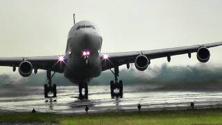 Heavy SAS  Airbus A340300 takeoff at Copenhagen Kastrup [upl. by Poppy993]