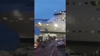 SERENADE of the SEAS departing the Cobh cruise liner terminal in Cork Harbour [upl. by Sahc173]