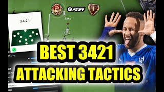 Best Meta 3421 Custom Tactics amp Formation Guide to Attack Easier amp Win More in EA FC24 [upl. by Nabal]