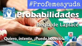 Probbilidad Regla de Laplace Cartas [upl. by Aileahcim]