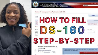 How to Fill the USA DS160 Form for Visa Application 2024 Stepbystep Guide [upl. by Naugan]