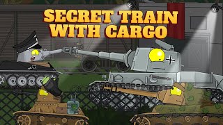 Secret German Cargo train  Cartoons about tanks [upl. by Aronson]