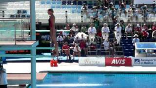 Swimming World Championships Roma 2009  Emilie Heymans 3  3metres Springboard Women Final [upl. by Kcirederf]