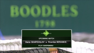 Day 2 Match 1 Denis Shapovalov CAN v Ricardas Berankis LTU [upl. by Antipus151]