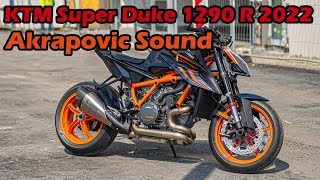 KTM Super Duke 1290 R 2022 Akrapovic Sound [upl. by Halyhs]