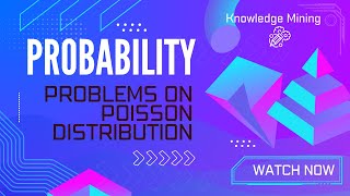 ProbabilityLec 5 Solved Problems on Poisson Distribution probability poissondistribution [upl. by Statis]