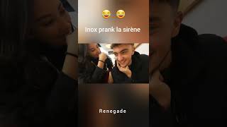 INOXTAG PRANK LA SIRENE  😂😂 shorts pourtoi inoxtag [upl. by Arahas]