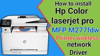 How to download and install HP Color LaserJet Pro MFP M277dw printer wifi driver on windows 2023 [upl. by Woolson541]