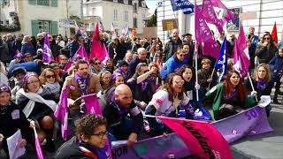 Manifestation des fonctionnaires à La Rochelle [upl. by Anialem]